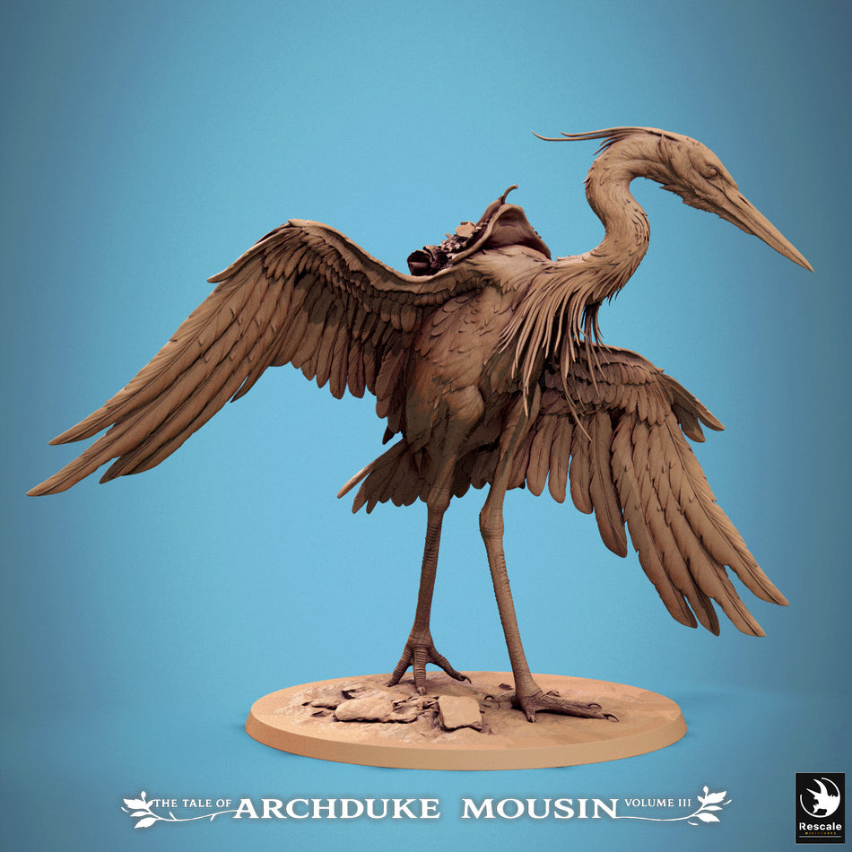 Mouse on Heron Walk - Tales of Archduke Mousin III - Rescale Miniatures