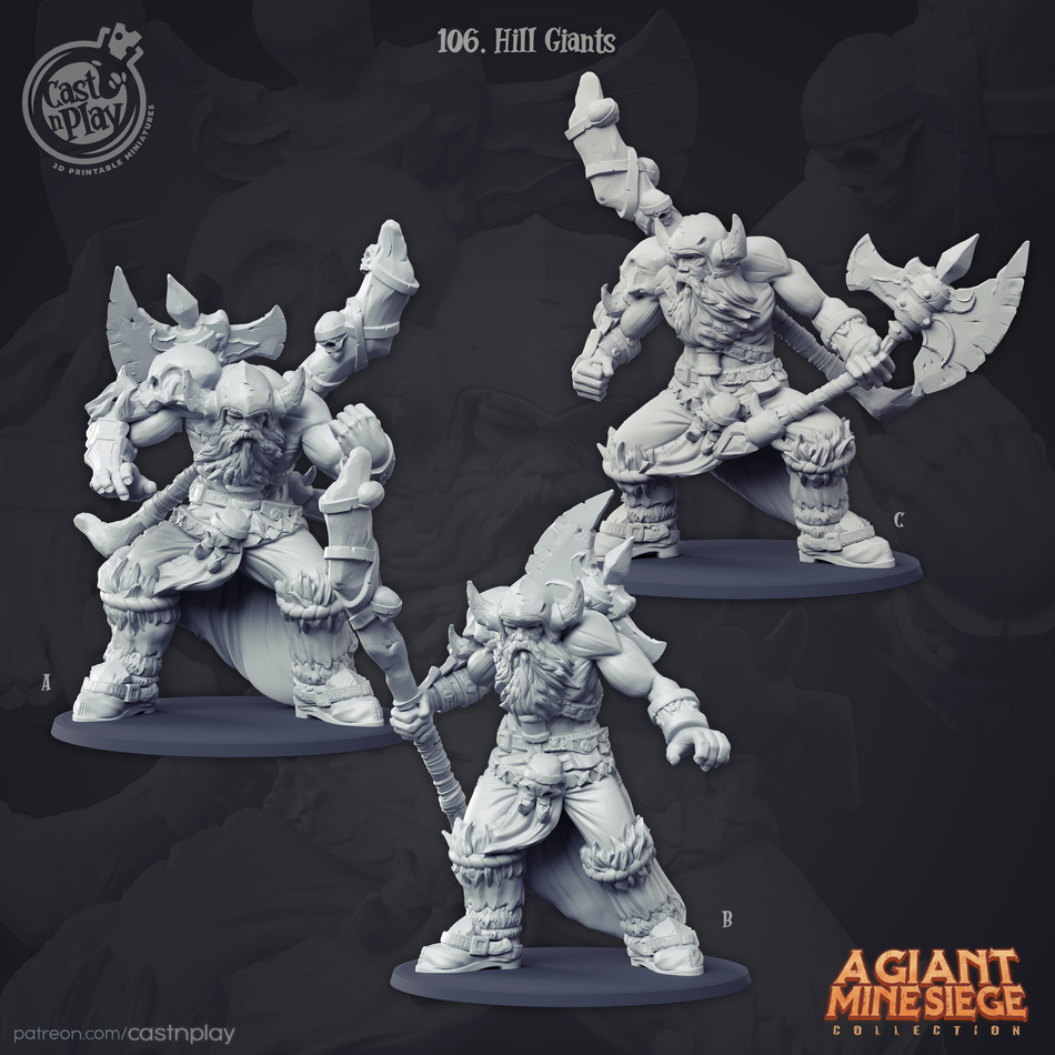 Hill Giants - A Giant Mine Siege - Cast n Play