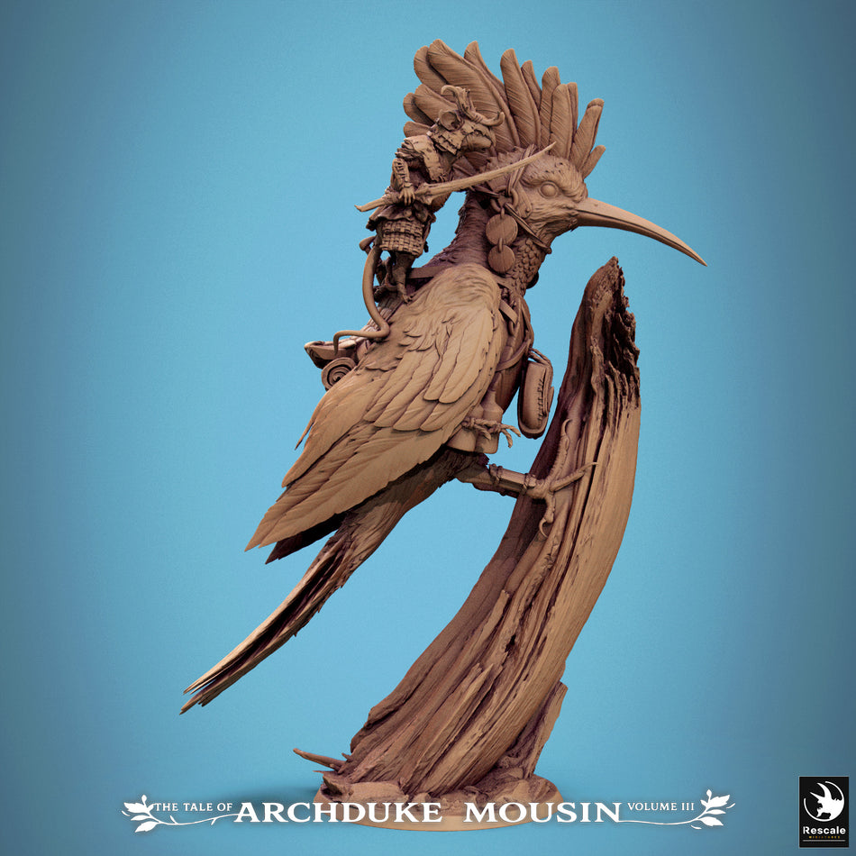 Mouse on Hoopoe Spy - Tales of Archduke Mousin III - Rescale Miniatures