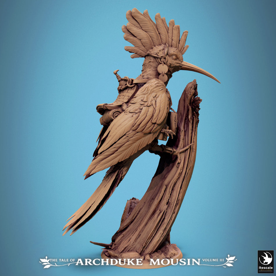 Mouse on Hoopoe Spy - Tales of Archduke Mousin III - Rescale Miniatures
