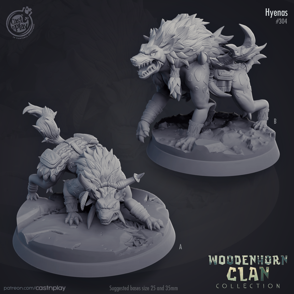 Hyenas - Woodenhorn Clan - Cast n Play