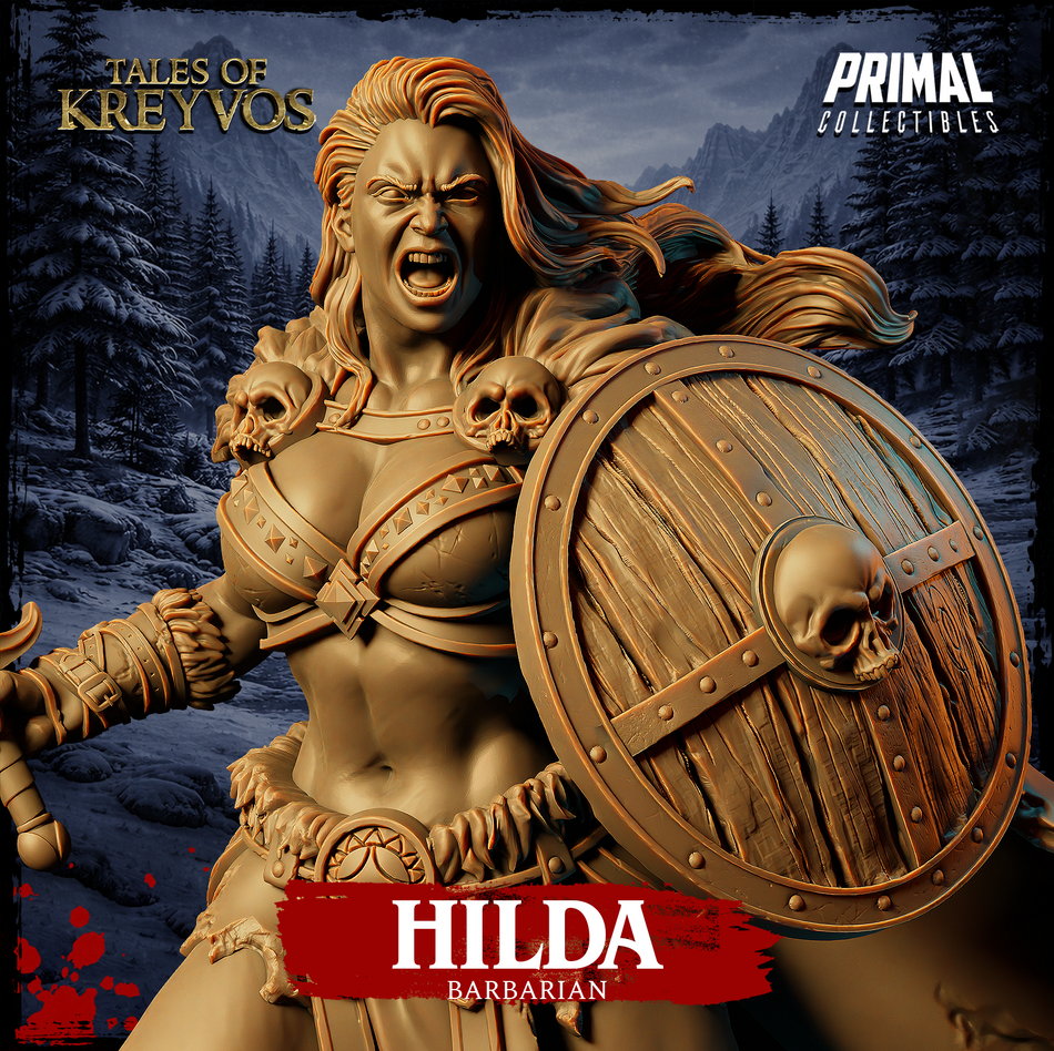 Barbarian Hilda - Tales of Kreyvos - Primal Collectibles