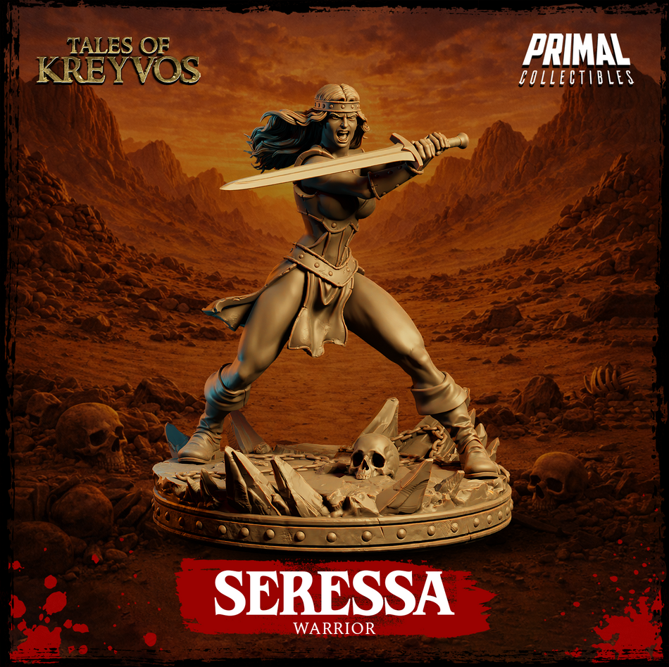 Warrior Seressa - Tales of Kreyvos - Primal Collectibles