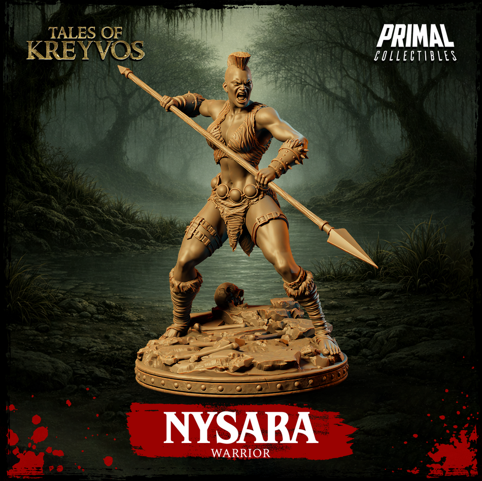 Warrior Nysara - Tales of Kreyvos - Primal Collectibles