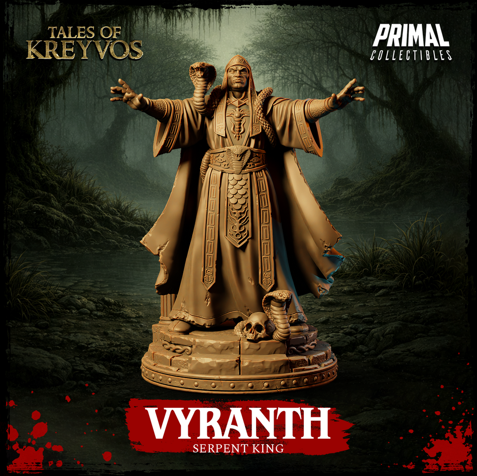 Serpente King Vyranth - Tales of Kreyvos - Primal Collectibles