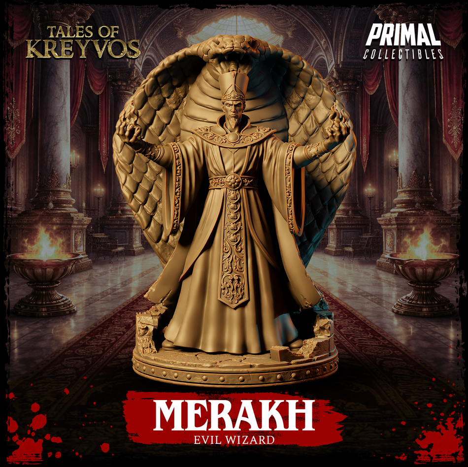 Evil Wizard Merakh - Tales of Kreyvos - P