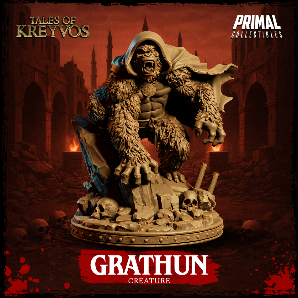 Monkeygod Grathun - Tales of Kreyvos - Primal Collectibles