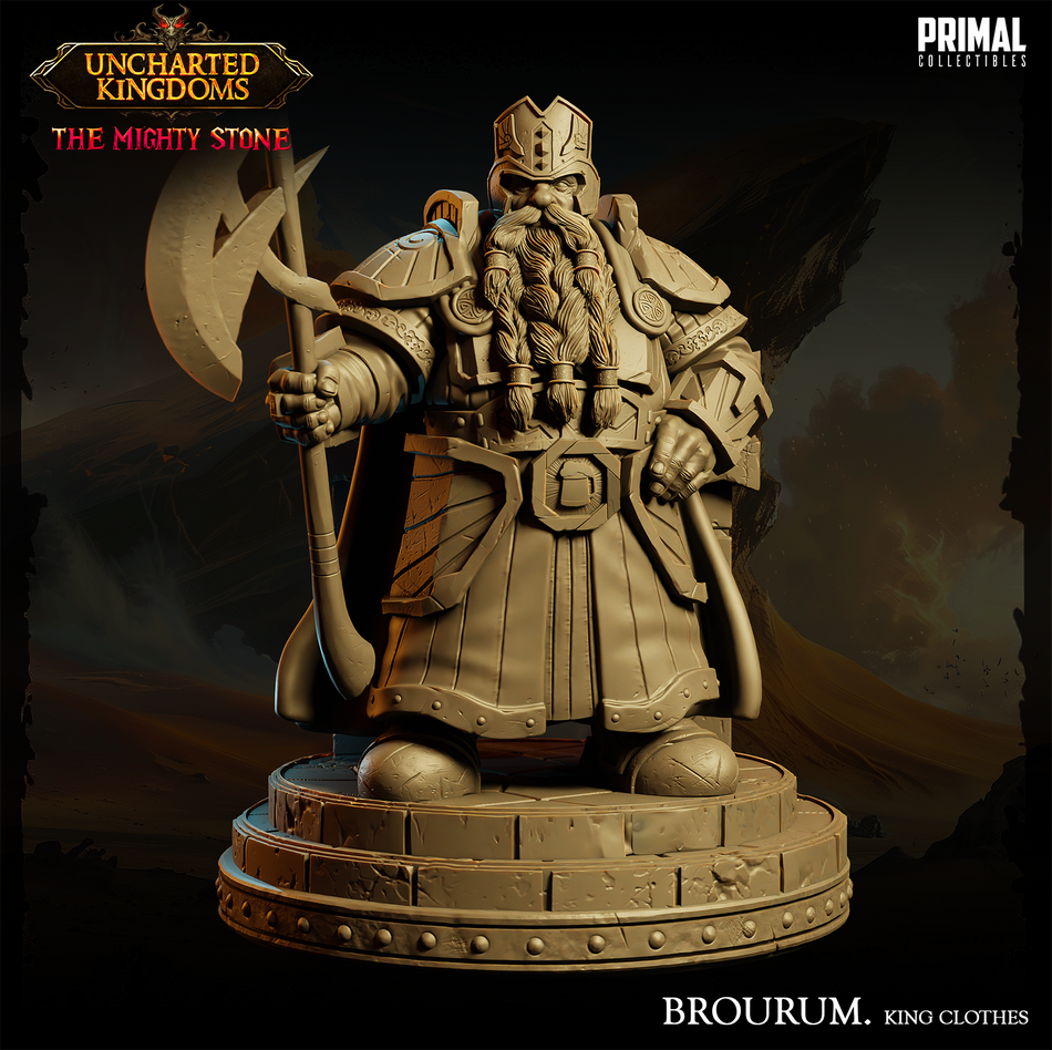 Dwarf Brourum King Clothes - Uncharted Kingdoms/ The Mighty Stone - Primal Collectibles