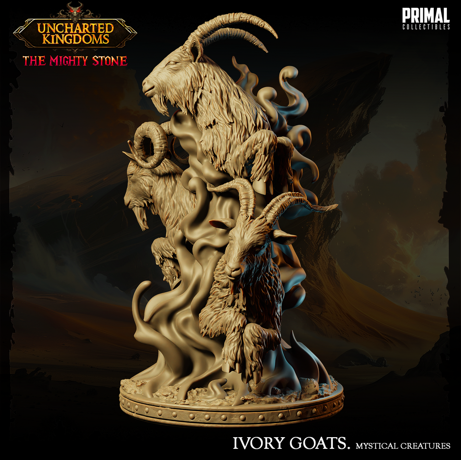 Ivory Goats - Uncharted Kingdoms/ The Mighty Stone - Primal Collectibles