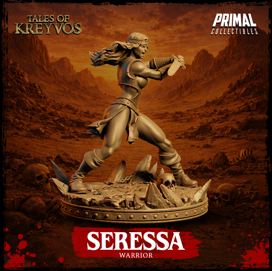 Warrior Seressa - Tales of Kreyvos - Primal Collectibles