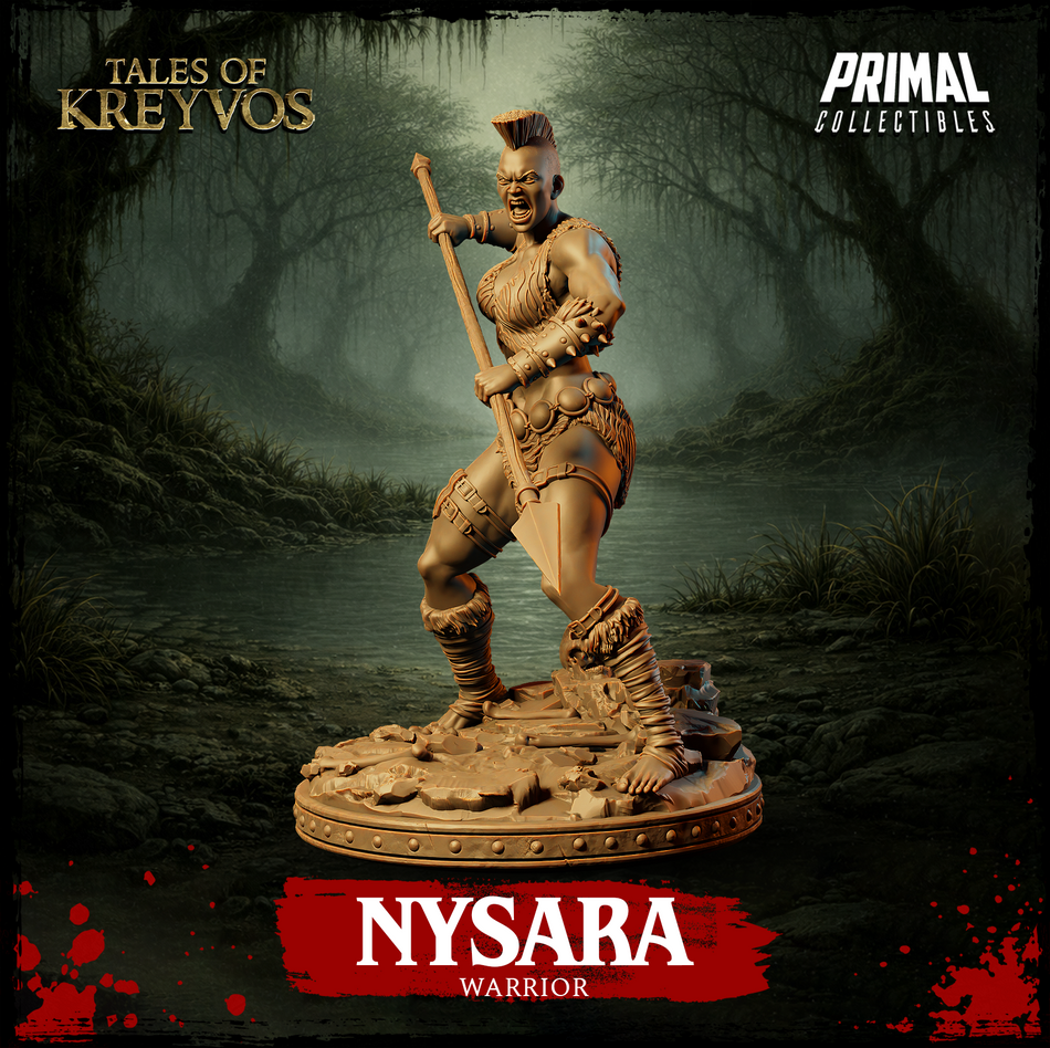 Warrior Nysara - Tales of Kreyvos - Primal Collectibles