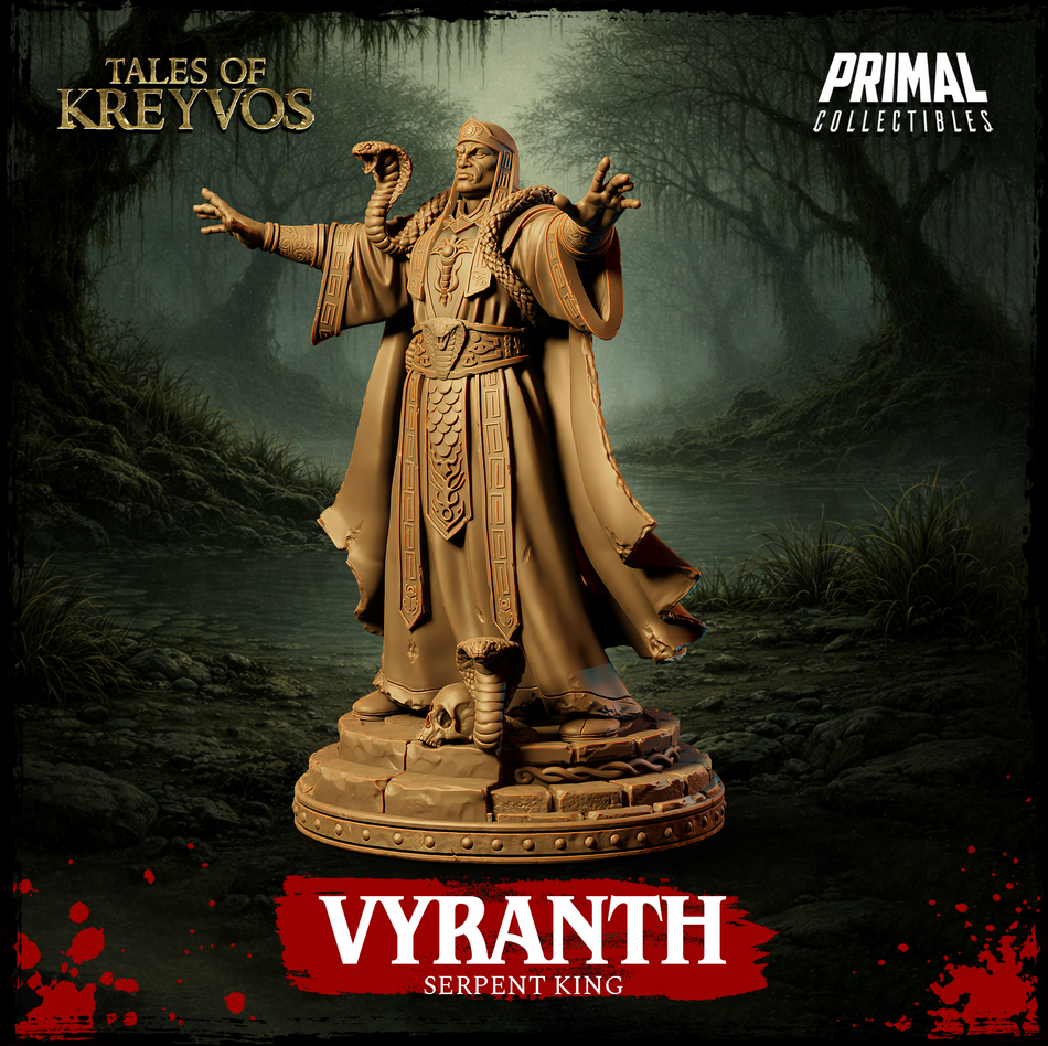 Serpente King Vyranth - Tales of Kreyvos - Primal Collectibles