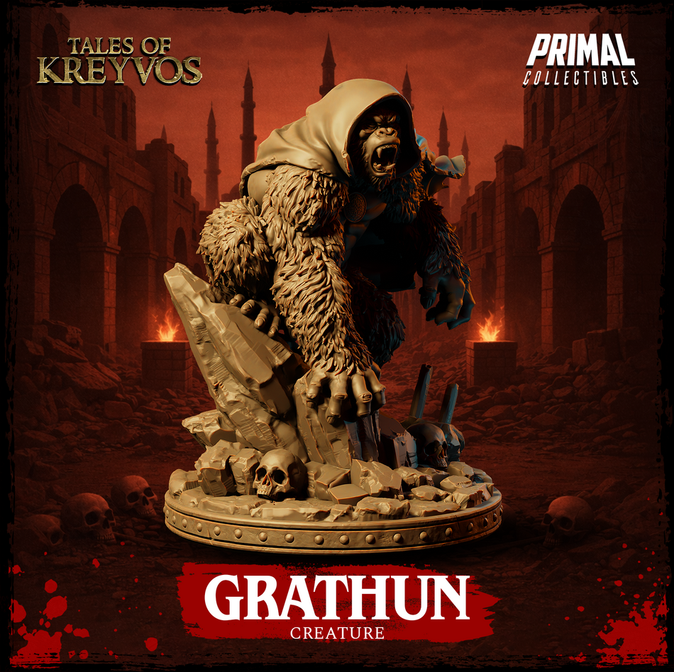 Monkeygod Grathun - Tales of Kreyvos - Primal Collectibles