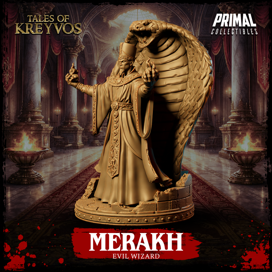 Evil Wizard Merakh - Tales of Kreyvos - P