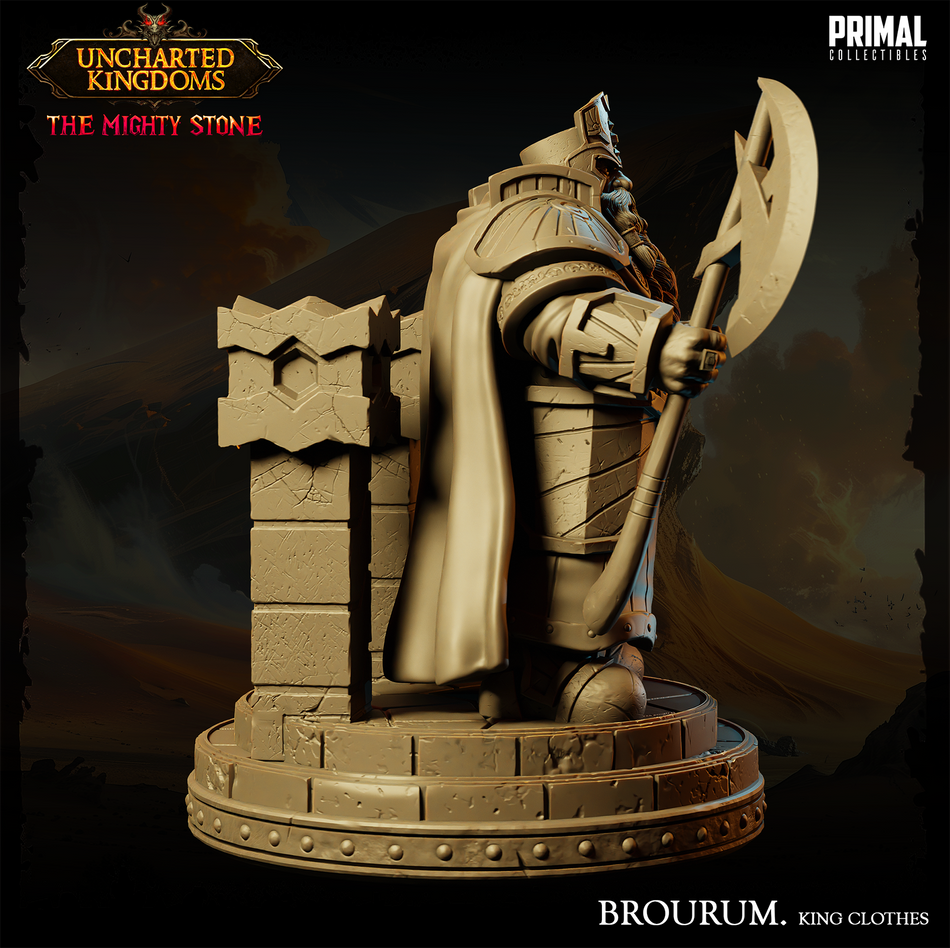 Dwarf Brourum King Clothes - Uncharted Kingdoms/ The Mighty Stone - Primal Collectibles