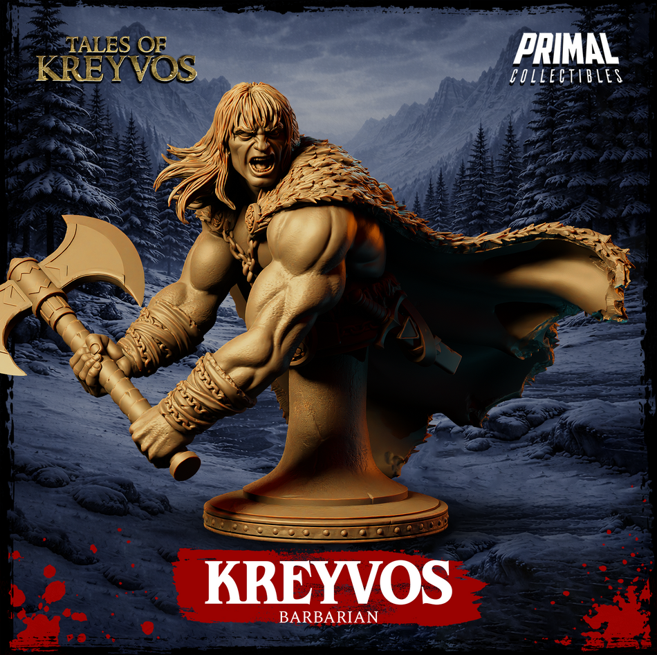 Northman Kreyvos Bust - Tales of Kreyvos - Primal Collectibles