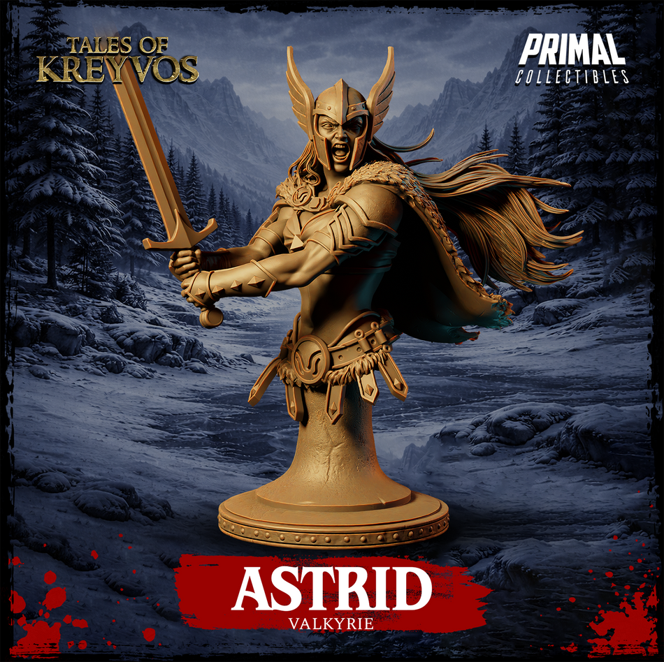 Valkyrie Astrid Bust - Tales of Kreyvos - Primal Collectibles