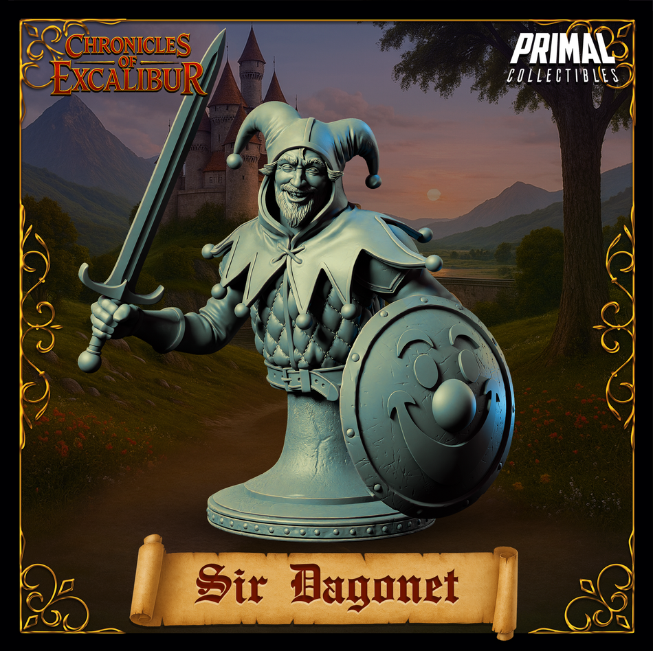 Knight Sir Dagonet - Bust - Chronicles of Excalibur - Primal Collectibles