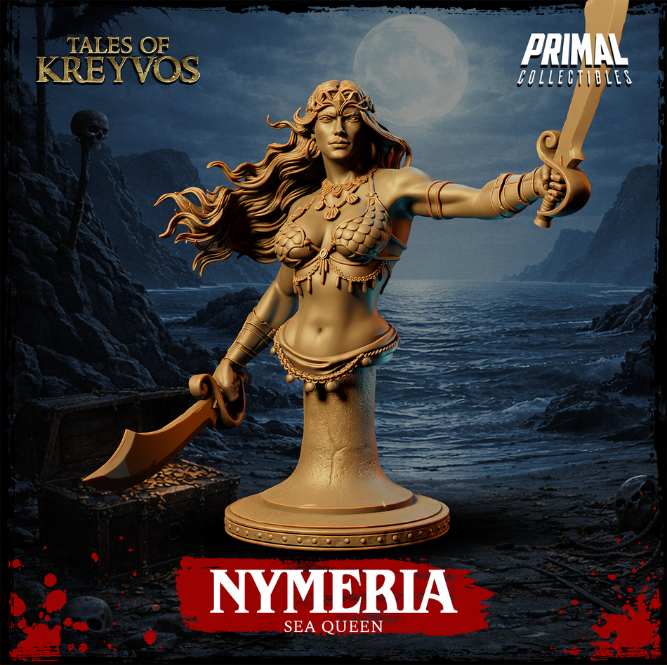 Sea Queen Nymeria Bust - Tales of Kreyvos - Primal Collectibles
