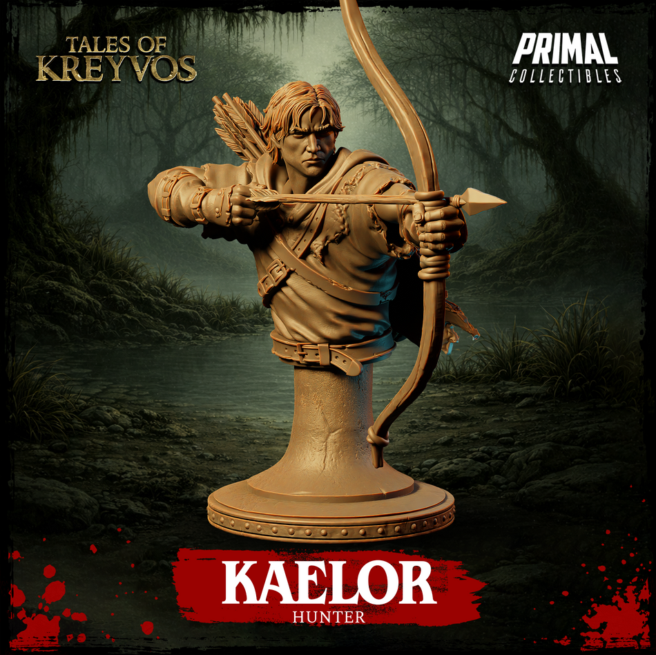 Hunter Kaelor Bust - Tales of Kreyvos - Primal Collectibles