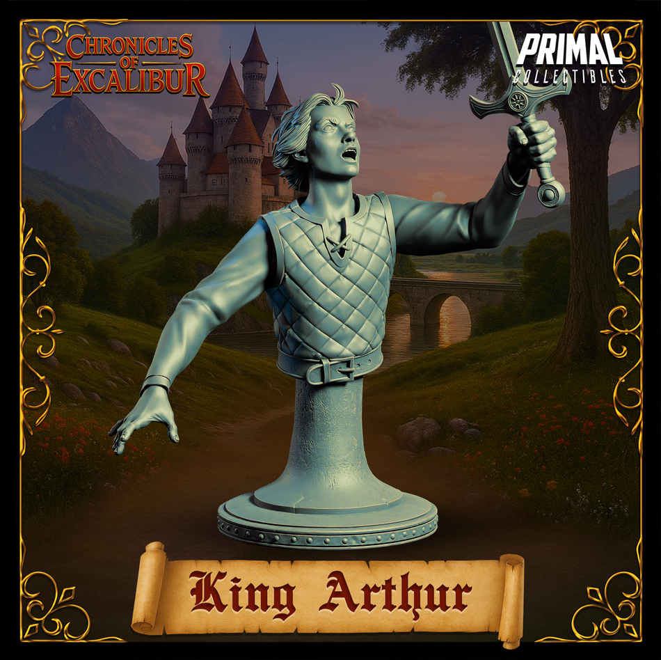 Young King Arthur - Bust - Chronicles of Excalibur - Primal Collectibles
