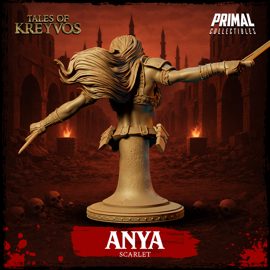 Barbarian Anya Bust - Tales of Kreyvos - Primal Collectibles
