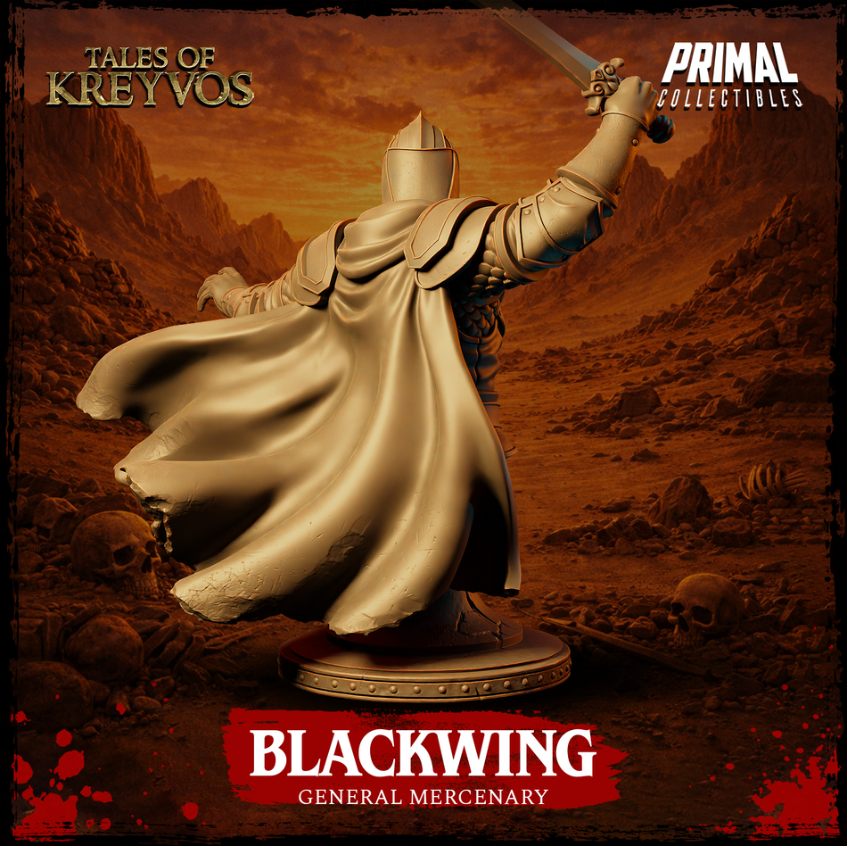 Mercenary Blackwing Bust - Tales of Kreyvos - Primal Collectibles
