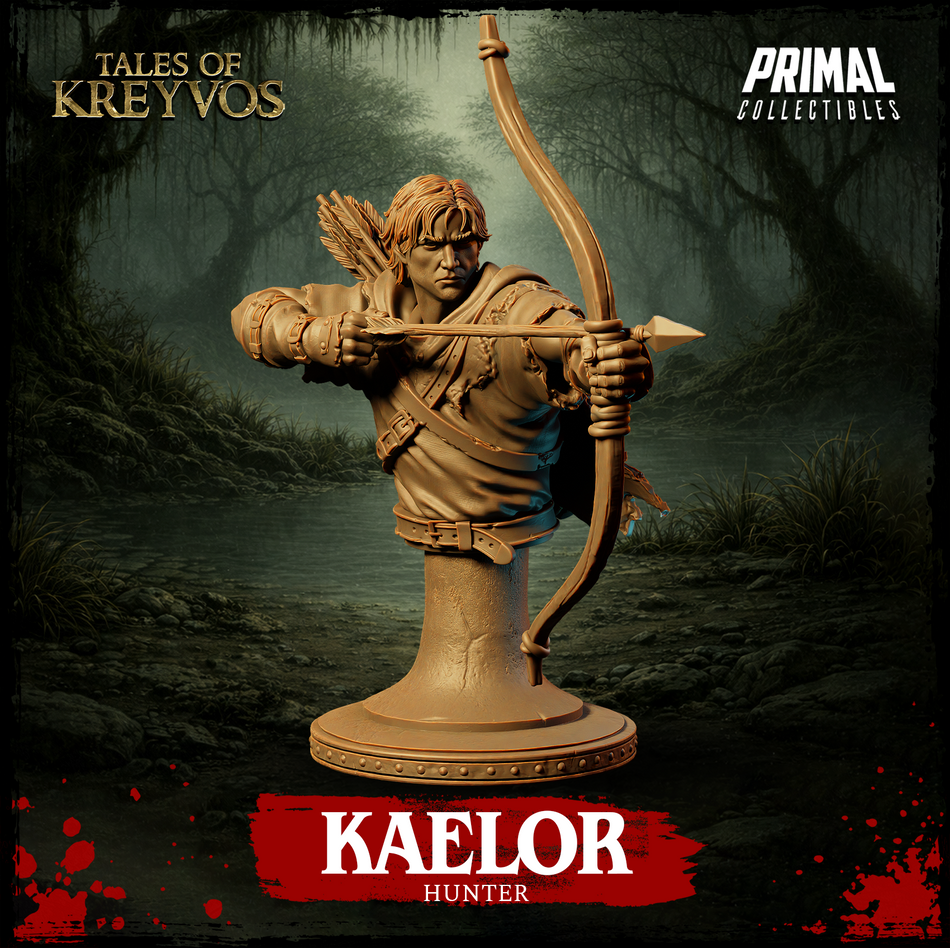 Hunter Kaelor Bust - Tales of Kreyvos - Primal Collectibles