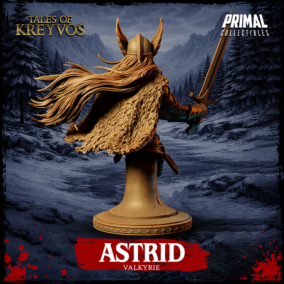 Valkyrie Astrid Bust - Tales of Kreyvos - Primal Collectibles