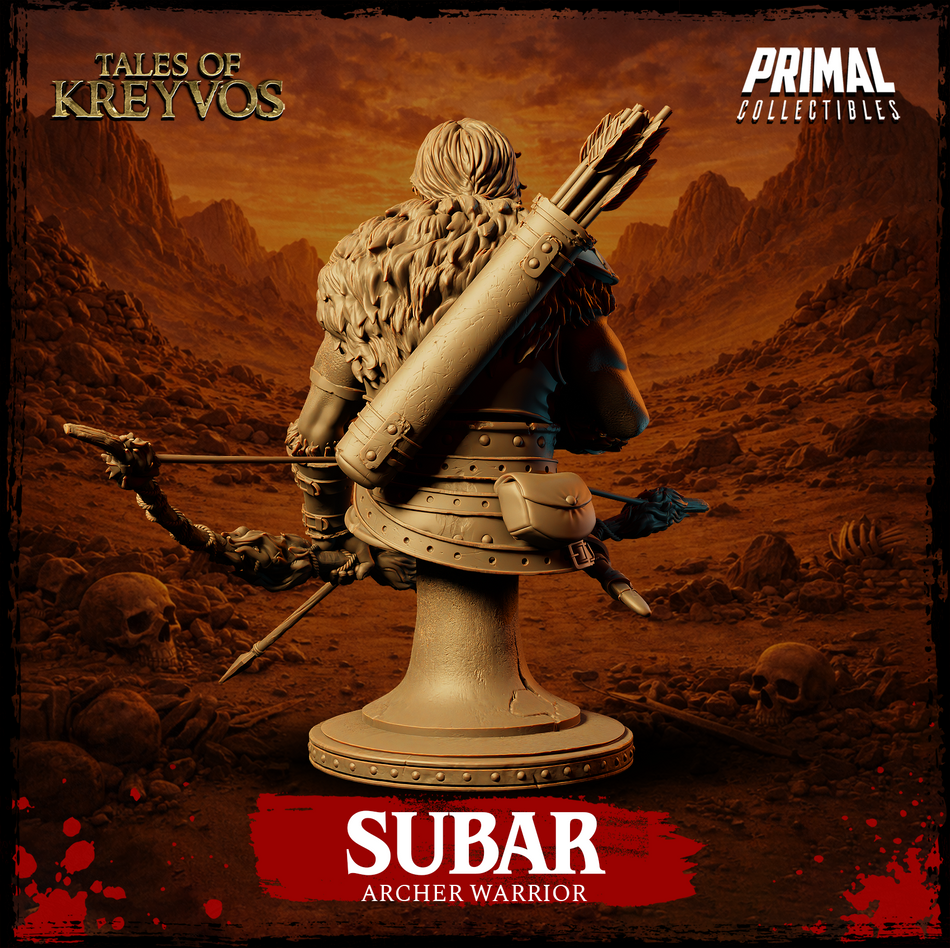 Archer Warrior Subar Bust - Tales of Kreyvos - Primal Collectibles