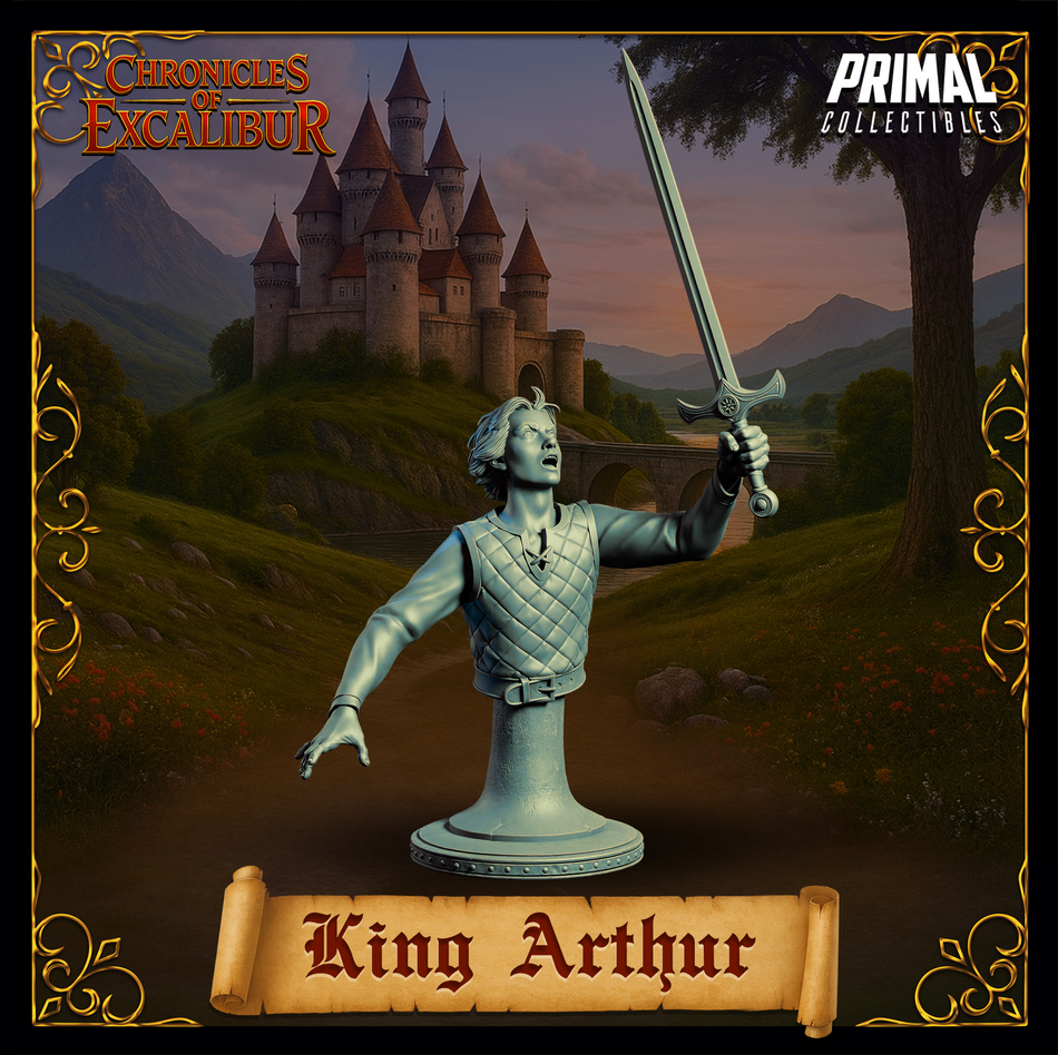 Young King Arthur - Bust - Chronicles of Excalibur - Primal Collectibles