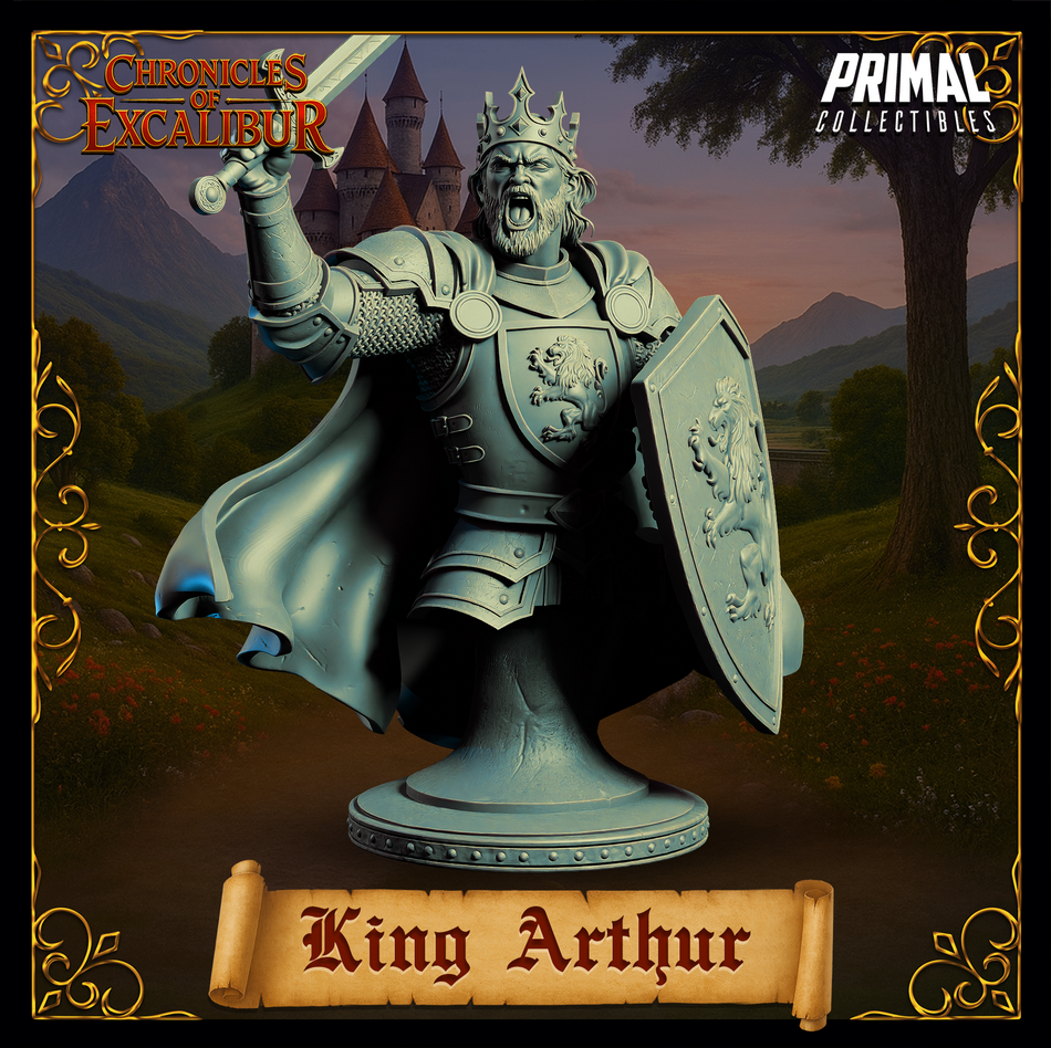 Adult King Arthur - Bust - Chronicles of Excalibur - Primal Collectibles