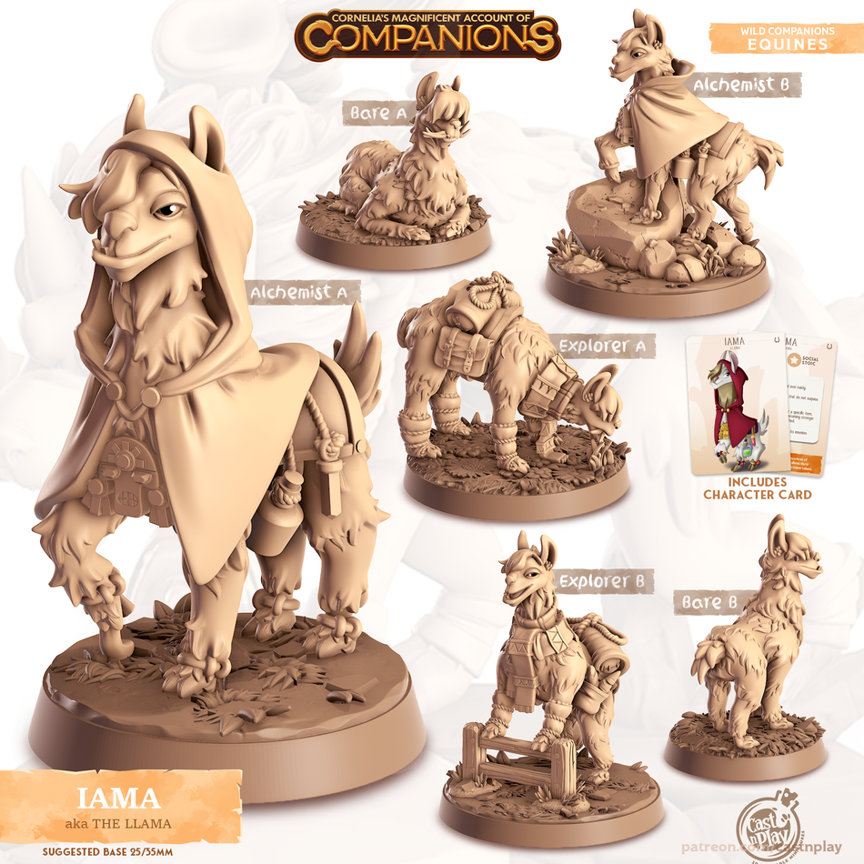 Lama - Equines - Lama - Animal Companions by Cornelia - Cast n Play