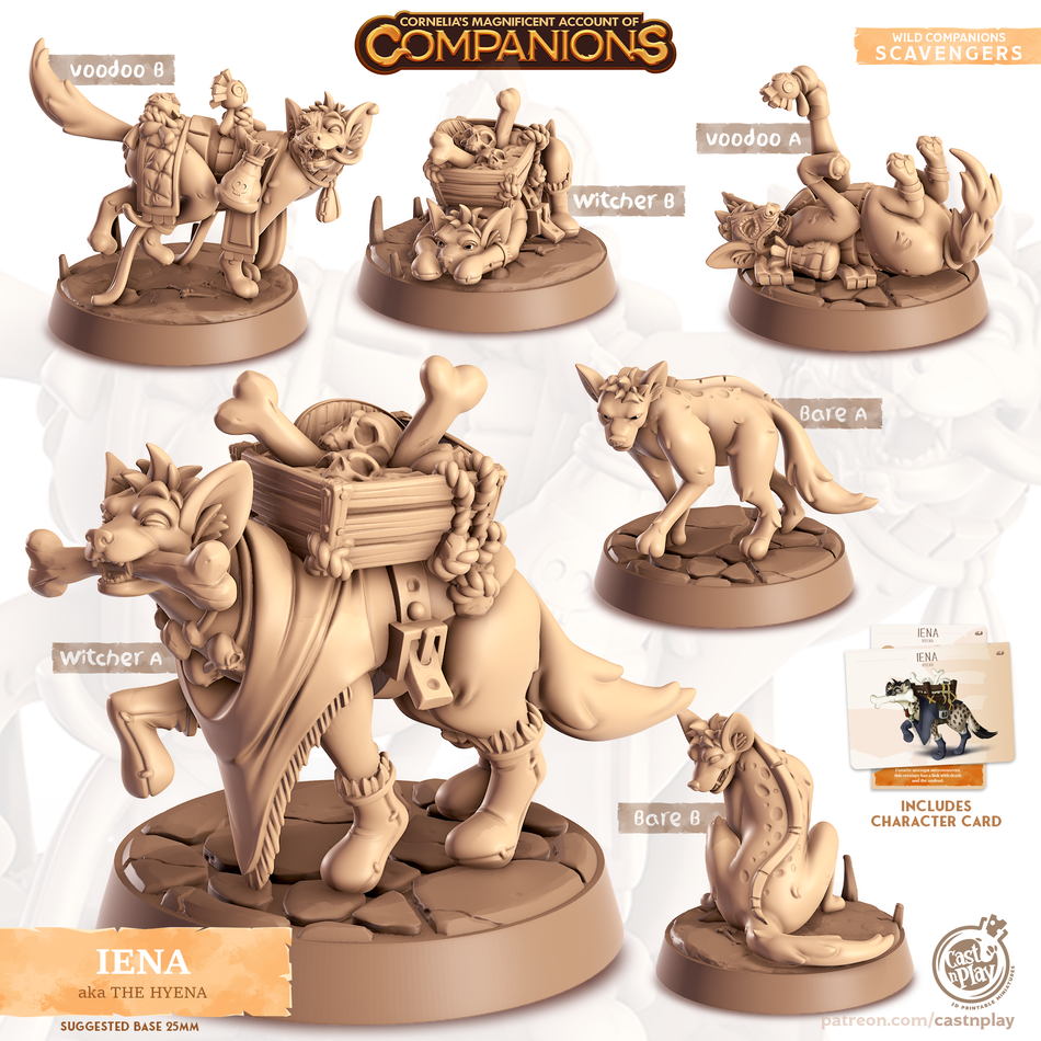 Hyena - Scavengers - Lena - Animal Companions by Cornelia - Cast n Play