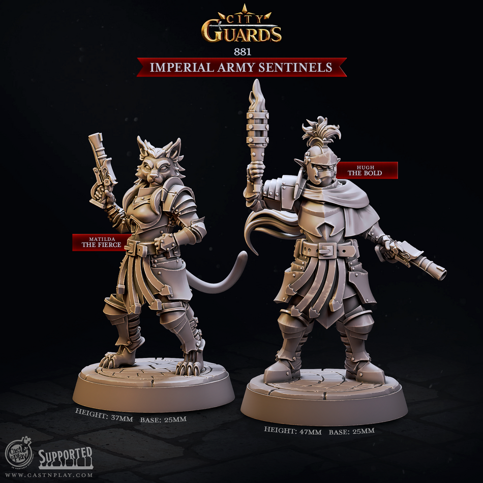 Imperial Army Sentinels - City Guards - Cast n Play