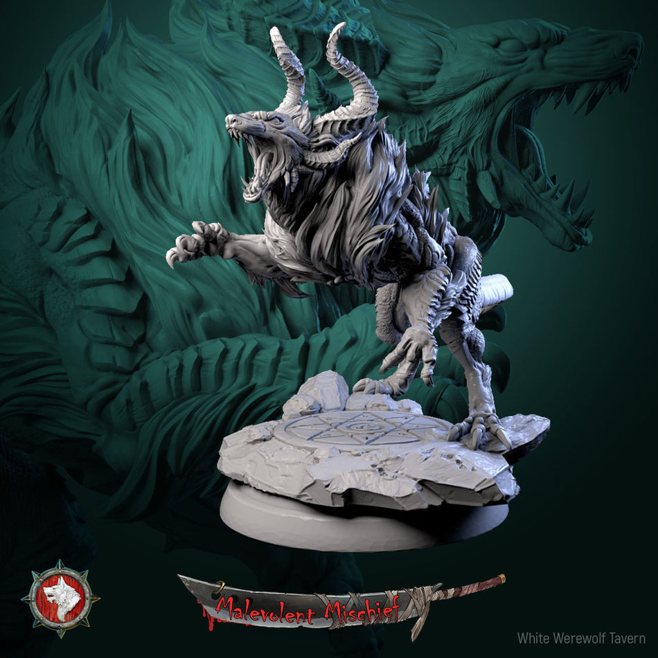 Horned Demonic Hounds - Infernohound - Malevolent Mischief - WWT