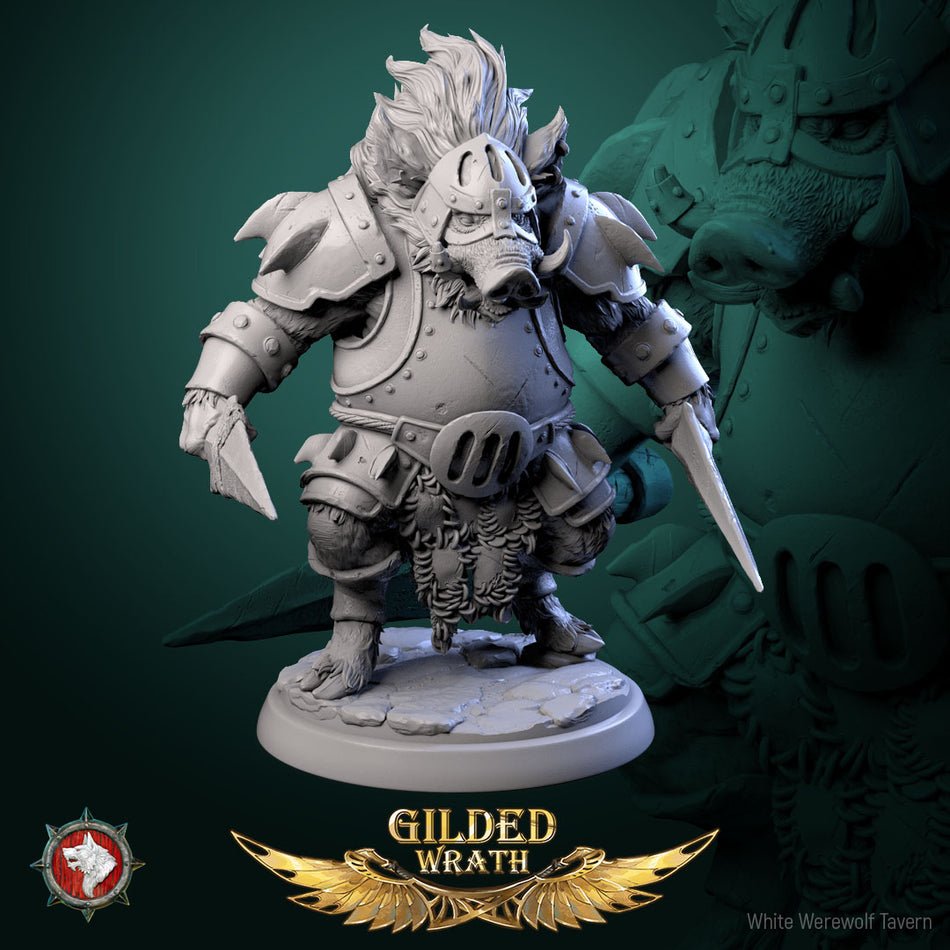 Iron Tusk Enforcer-  Gilded Wrath - White Werewolf Tavern