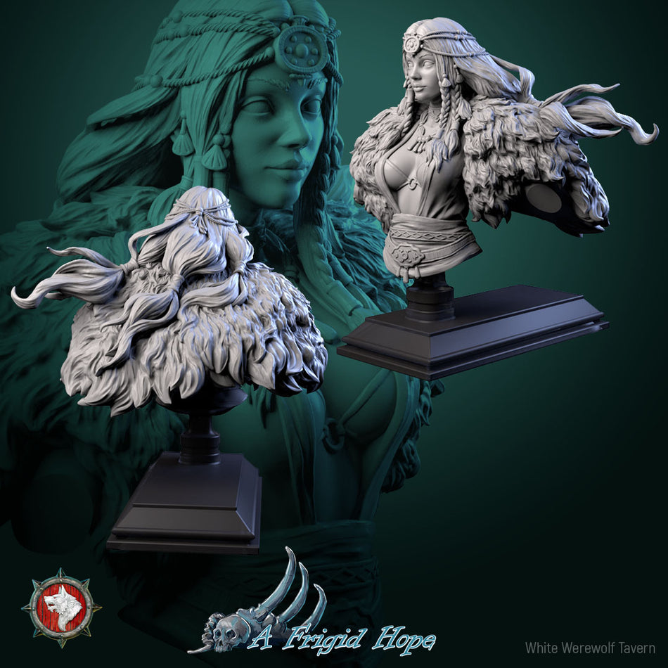 Kaelia, Witch of the Frozen Veil - Bust aus der Reihe A Frigid Hope von White Werewolf Tavern