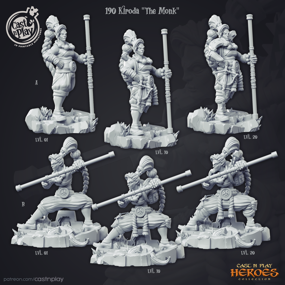 Kiroda The Monk - Heroes Collections 1 - Cast n Play