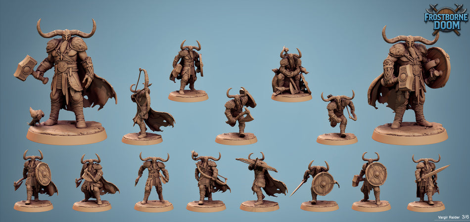 Vargir Rider - aus der Reihe Frostborne Doom von Rescale Miniatures