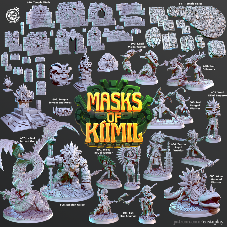 Akna, Mounted Warrior - Masks of Kiimil - Cast n Play