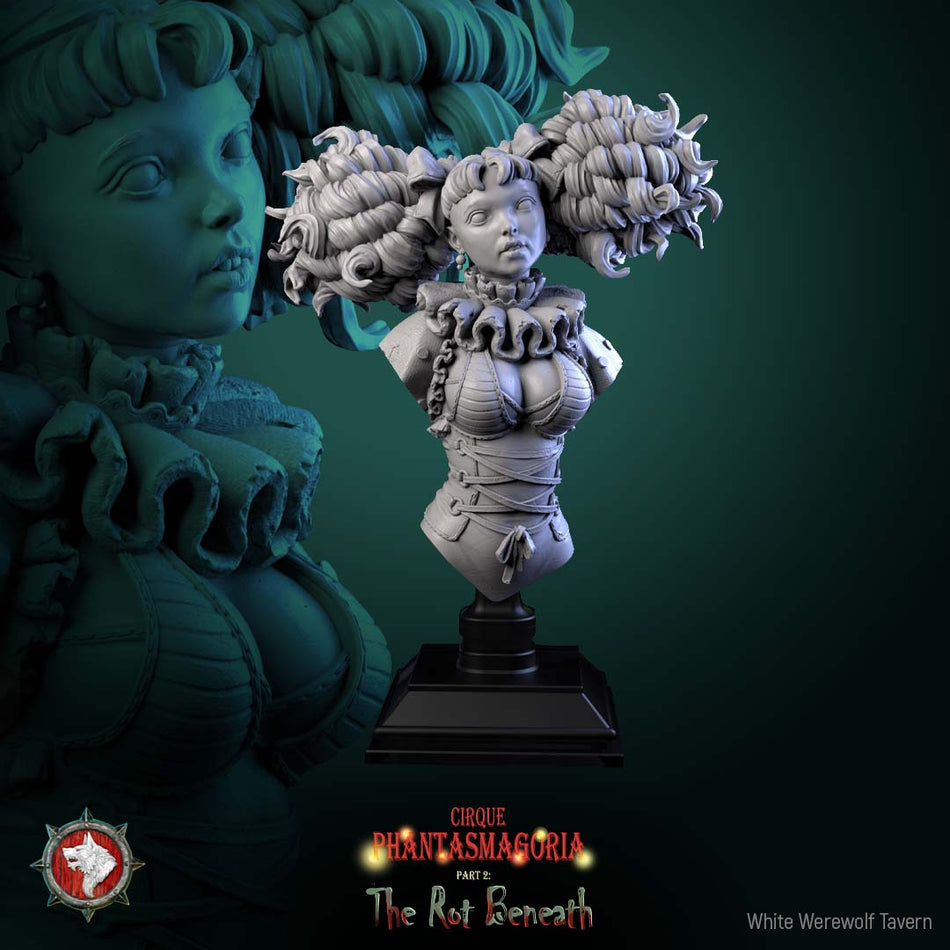 Mimette, the Marionette Maiden Bust mit Base - aus der Reihe Cirque Phantasmagoria 2 - White Werewolf Tavern