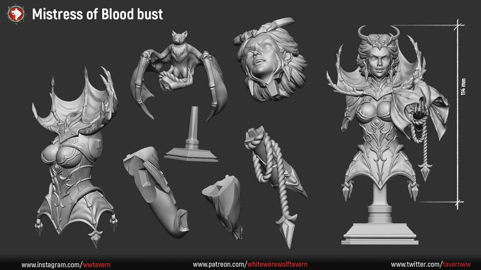 Mistress of Blood Bust - Castle of Blood - WWT