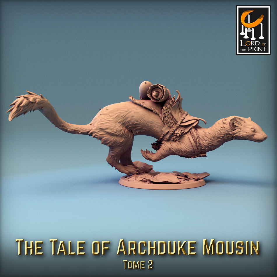 Moussin Weasel Sprint - Tales of Archduke Mousin II - Rescale Miniatures