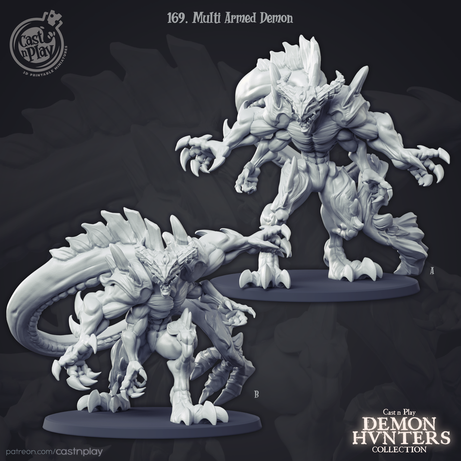 Multi Armed Demon - Demon Hunters - Cast n Play