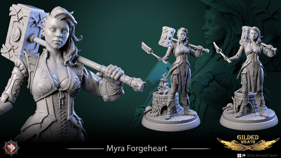 Myra Forgeheart - Gilded Wrath - White Werewolf Tavern