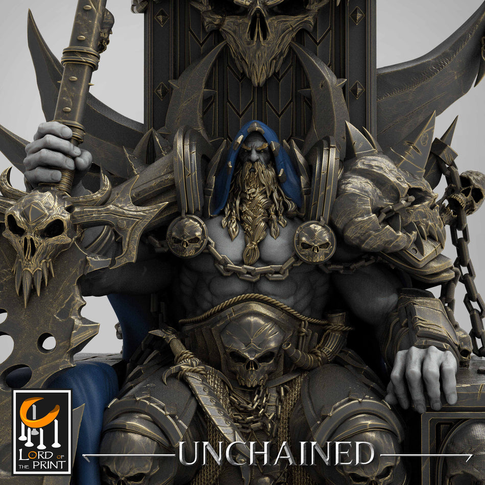 Olaf on Throne - Unchained I - Rescale Miniatures