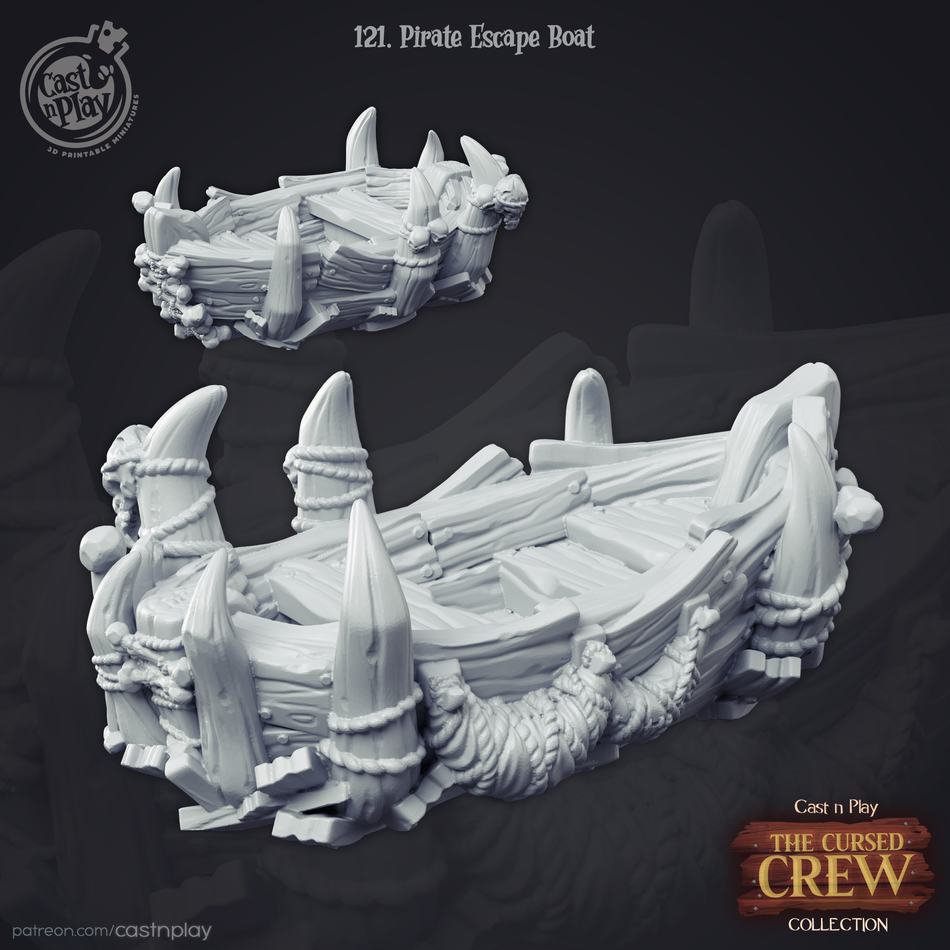Pirate Escape Boat - The Cursed Crew - Cast n Play