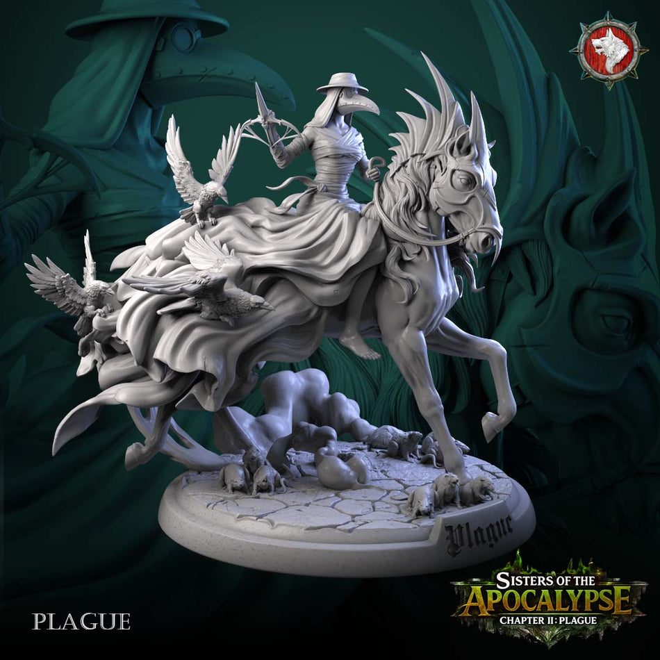 Plague on Horse - Sisters of the Apocalypse - Plague - WWT