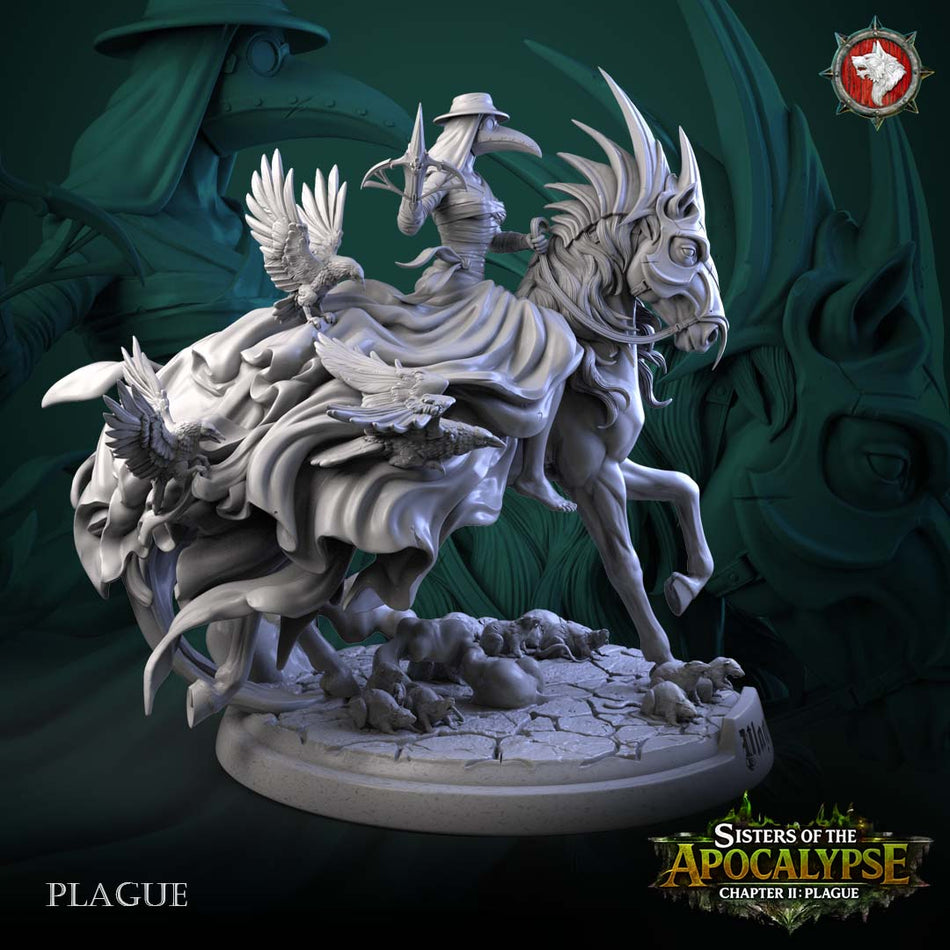 Plague on Horse - Sisters of the Apocalypse - Plague - WWT